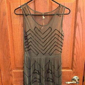 Free People see through sequined slip dress